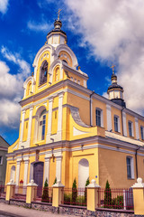 Fototapeta na wymiar Belarus: Boris and Gleb Orthodox Church in Navahrudak, Naugardukas, Nowogrodek, Novogrudok 