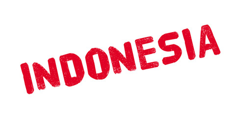 Indonesia rubber stamp. Grunge design with dust scratches. Effects can be easily removed for a clean, crisp look. Color is easily changed.