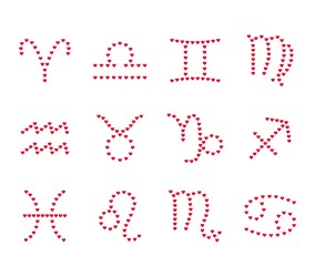 Zodiac signs (with hearts)