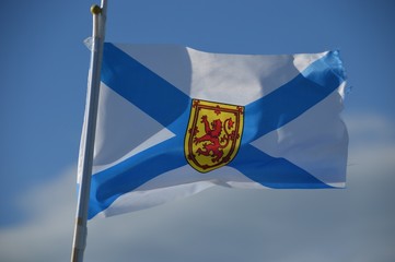 Flyling Flag of Nova Scotia