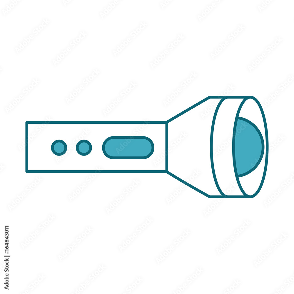 Poster flash lantern isolated icon vector illustration design