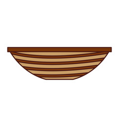 Fototapeta premium Fishing canoe isolated icon vector illustration design