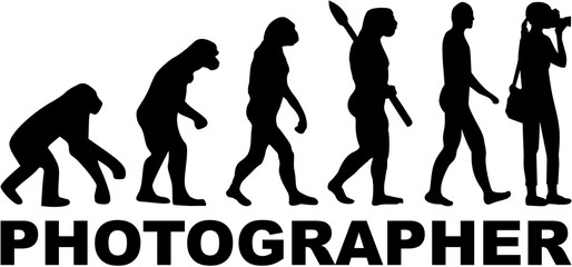 Female Photographer evolution with job title