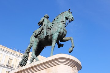 Obraz premium King Carlos III in Madrid