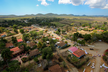 View from the tower of the Manaca Iznaga Estate in the Valle de Los Ingenios, Cuba