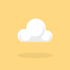 cloud flat icon illustration