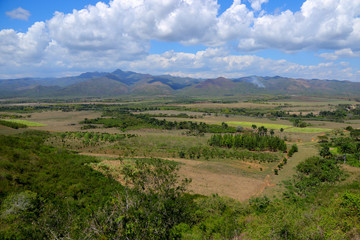 Fototapeta na wymiar Mirador de la Loma del Puerto in the Valle de los Ingenios, Trinidad, Cuba