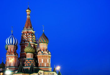 Fototapeta na wymiar Russia, Moscow, St. Basil's Cathedral on red square