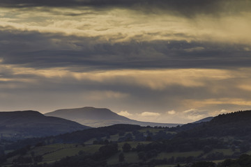 Obraz na płótnie Canvas Scenic Hills of Snowdonia National Park in Wales