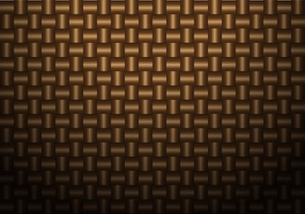 Abstract brown weave texture pattern with light background vector illustration.