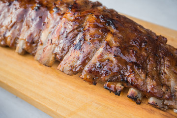 Barbecue Smoked pork rip
