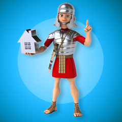 Naklejka premium Roman soldier