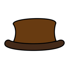 gentleman hat isolated icon vector illustration design