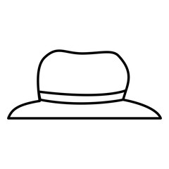 gentleman hat isolated icon vector illustration design