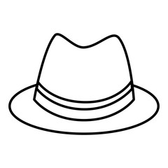 gentleman hat isolated icon vector illustration design