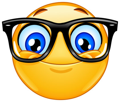 Glasses smiley emoji hotsell
