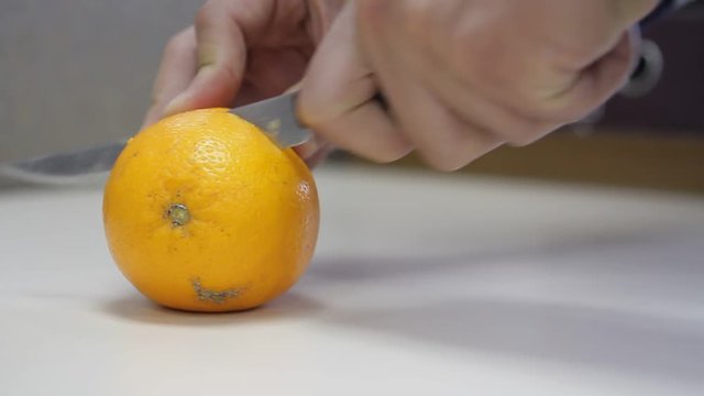 Cutting orange