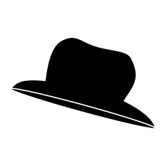 gentleman hat isolated icon vector illustration design