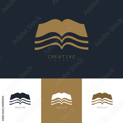 "open book logo" Stock image and royalty-free vector files on Fotolia
