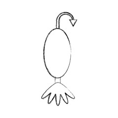 fish hook isolated icon vector illustration design