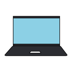 laptop computer isolated icon vector illustration design