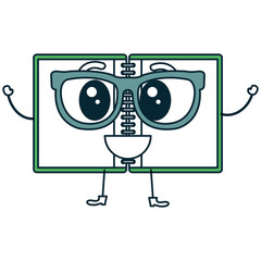 notebook school kawaii character vector illustration design