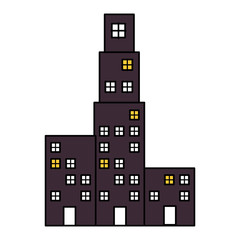 building cityscape isolated icon vector illustration design