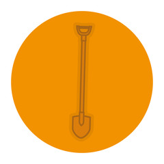 shovel construction isolated icon vector illustration design