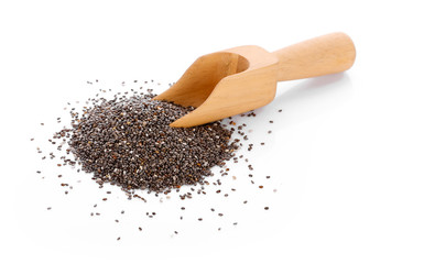 chia  isolated on white background
