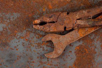 Old rusty tools