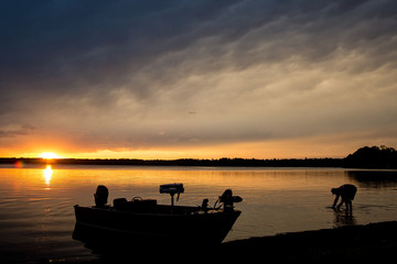 Fisherman Silhouette