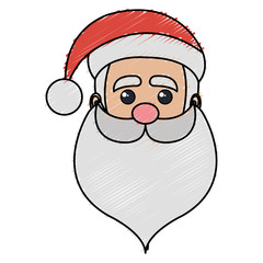 santa claus avatar character vector illustration design
