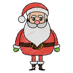 santa claus avatar character vector illustration design