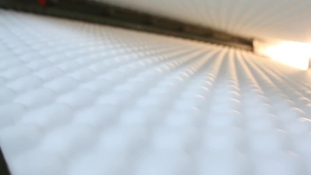 Mattress machine in factory