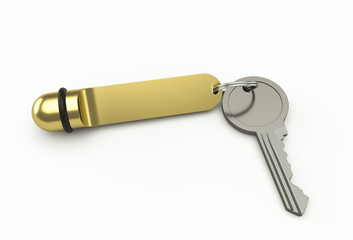 Blank hotel key