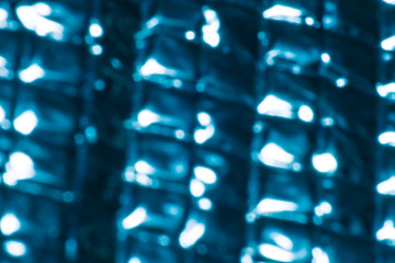 Abstract background, Blurred closed-up texture of square aluminum foil.