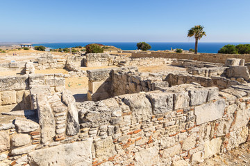 View of the ancient ruins of the city - state Kourion in Limassol,  Cyprus