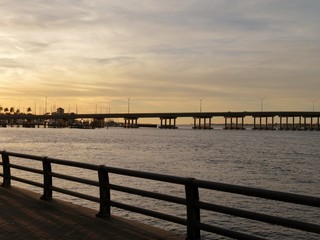 Fototapeta premium Bradenton Bridge over the Manatee River in Tampa Florida