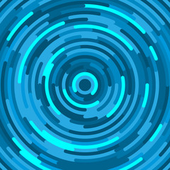 Abstract round blue background