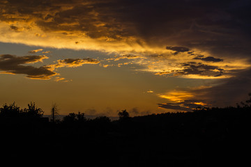 Wonderful dramatic sunset