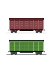 colorful train car vector