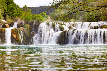 Fototapeta premium Krka waterfall in the Croatian national park