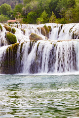 Krka waterfall in the Croatian national park