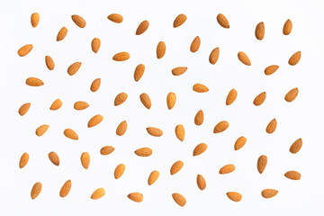 Composition of nuts pattern - almonds - 164866845