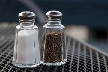 Glass Salt and Pepper Holders