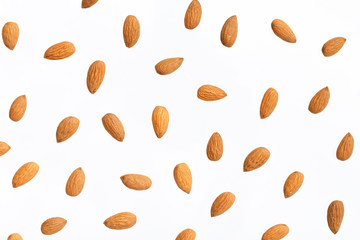 Composition of nuts pattern - almonds - 164867079
