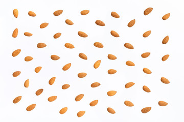 Composition of nuts pattern - almonds - 164867490