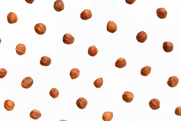 Composition of nuts pattern - hazelnut - 164868269