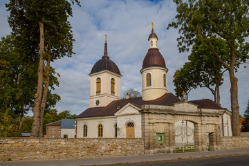 Fototapeta na wymiar Russian orthodox church. Kuressaare, Saaremaa island, Estonia