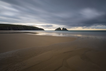 Holywell Bay in Cornwall.